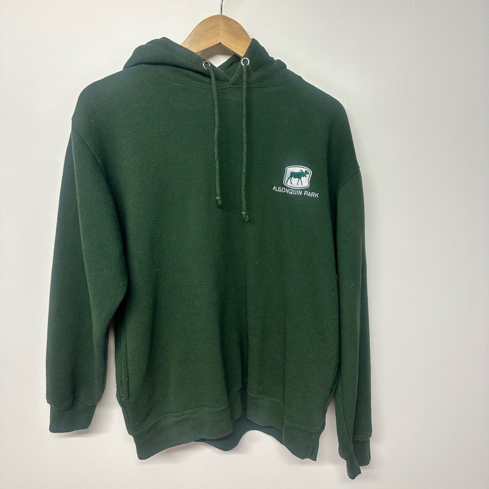 Algonquin Park Forest Green Hoodie – River Wear – Size Large